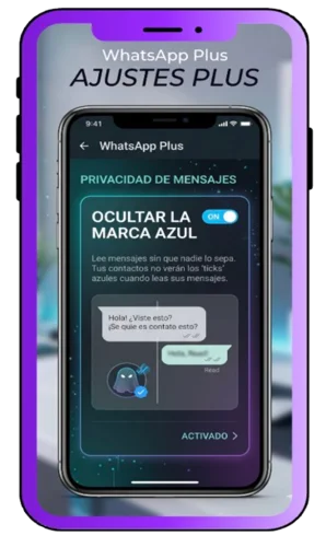Ocultar la marca azul